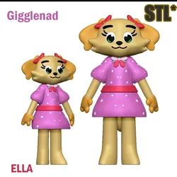 Characters & Creatures STL indir - Giggleland Ella STL 3D Model Character Fanart - FnFLab