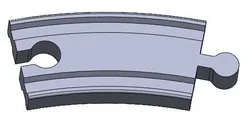 Curve 22.5 degree radius large for wooden railroad (5988-03.00)