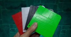 Floppy Disk Micro SD Card Holder