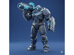 Grimdark Dark Future Elite Warrior STL ,Wargaming