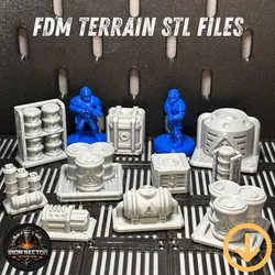 Industrial Sci-Fi Chemical Storage Scatter Terrain