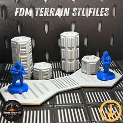Industrial Sci-Fi Hex Storage Scatter Terrain