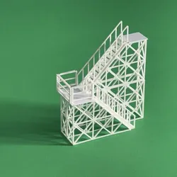 INDUSTRIAL STAIRS 1:87 HO SCALE