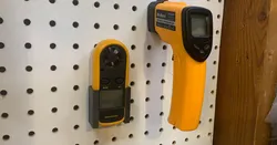 Infrared Thermometer Gun Pegboard Mount