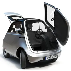 Microlino 2 M-ero Sliver electric Rigged PBR