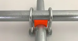 Minimal Makerpipe Cross-over Clamp for EMT Pipe