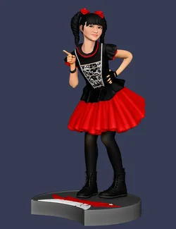 Moa Kikuchi - BABYMETAL 3D Print Model in Woman 582417