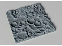 Moon Craters Terrain - wall decor