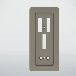 Overlay for Soviet 3-button switch with socket
