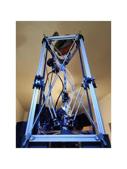 Parametric Kossel-like delta 3d printer frame support rods