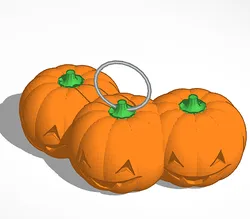 Pumpkin keychain
