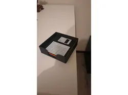 Sillicone floppy disk coaster holder