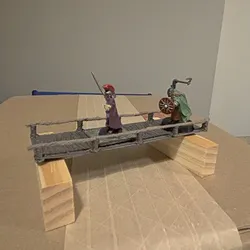 Simple Rope Bridge with Wood Texture for Tabletop Gaming