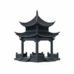 Traditional East Asian Pavilion Pagoda Miniature 3D Printable STL