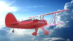 WACO YMF-5 biplane Rigged PBR