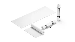 White Unfolded Rolled 4 Types Yoga Mat - training tourism sport roll and flat lay matt set