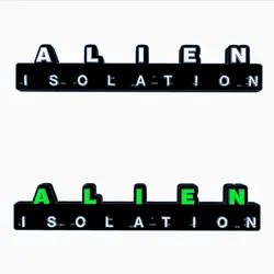 2x ALIEN - ISOLATION Logo Display by MANIACMANCAVE3D