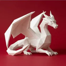 Creality Cloud | Low Poly Dragon | ملفات الطابعة ثلاثية الأبعاد