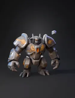 Create a Roblox ready low poly 3D pet called Titan Colossus Ancient