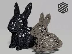 Cute Easter Bunny | Voronoi
