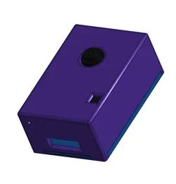 ESP32 CAM case with USB C type connector space (no screws)