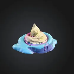 Face Spilled Ice Scream