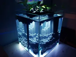 Geometric basalt columns for aquarium/fish tank