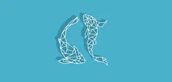 Geometric Koi Fish