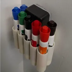 gratuită de Tools & Spare Parts STL Descărcare - Dry erase marker and eraser holder - GrumpyDadPrints