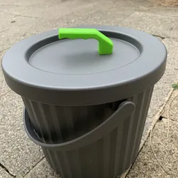 Handle for bucket lid