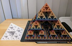 Level 7 Sierpinski Fractal Pyramid (Vase Mode)