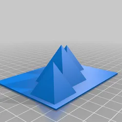 Pyramids of Giza Low Poly