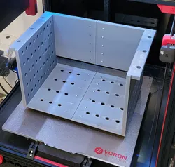 Under desk router shelf
