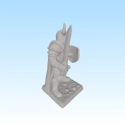 مجاني Miniature Games & Accessories STL تنزيل - skeleton knight old school D&D style - Pap88