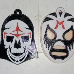 00 Pack 50 Mexican "Luchadores" Multilayer Mask keychains