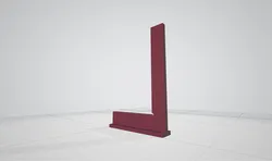 90 degree flat edge square ruler