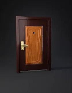 A game ready Russian apartment entrance door leaf only no door frame