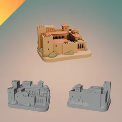 Alhambra Monument Diorama – STL and GLB Model for Home Decor, Statue Display, and Historical Sculpture Printing