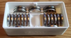 CRxxxx Button Cell Battery Holders (Gridfinity, Stackable, Labelled)