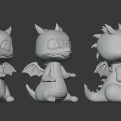 Cute Dragon STL – Baby Fantasy Miniature for 3D Printing (Resin & FDM)