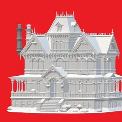 Horror Valley House – Haunted 3D Printable Model