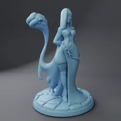 Lady Visc, Slime Golem Maker ( Plasmoid Warlock / Slime Girl / Goo Girl / Sorcerer / Wizard / Worlds Beyond Brawl / One Page Rules OPR Compatible )