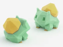 Low-Poly Bulbasaur - Multi and Dual Extrusion version