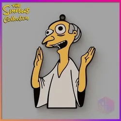 MONTGOMERY BURNS MULTICOLOR KEY CHAIN