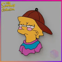 MULTICOLOR SIMPSON SMOOTH KEYCHAIN