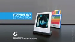 Photo Frame & Storage Box for Polaroid i-Type, 600 and SX-70 film