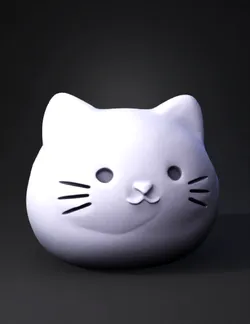 pink plush cat toy with rounded body and small ears soft texture pas