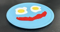 Smiley Face Breakfast Coaster