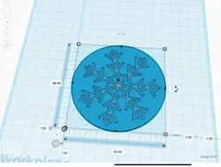 Snowflake coaster