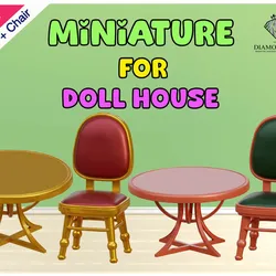 Tools & Spare Parts STL Descărcare - Dinning table and chair set - DIAMOND-LION